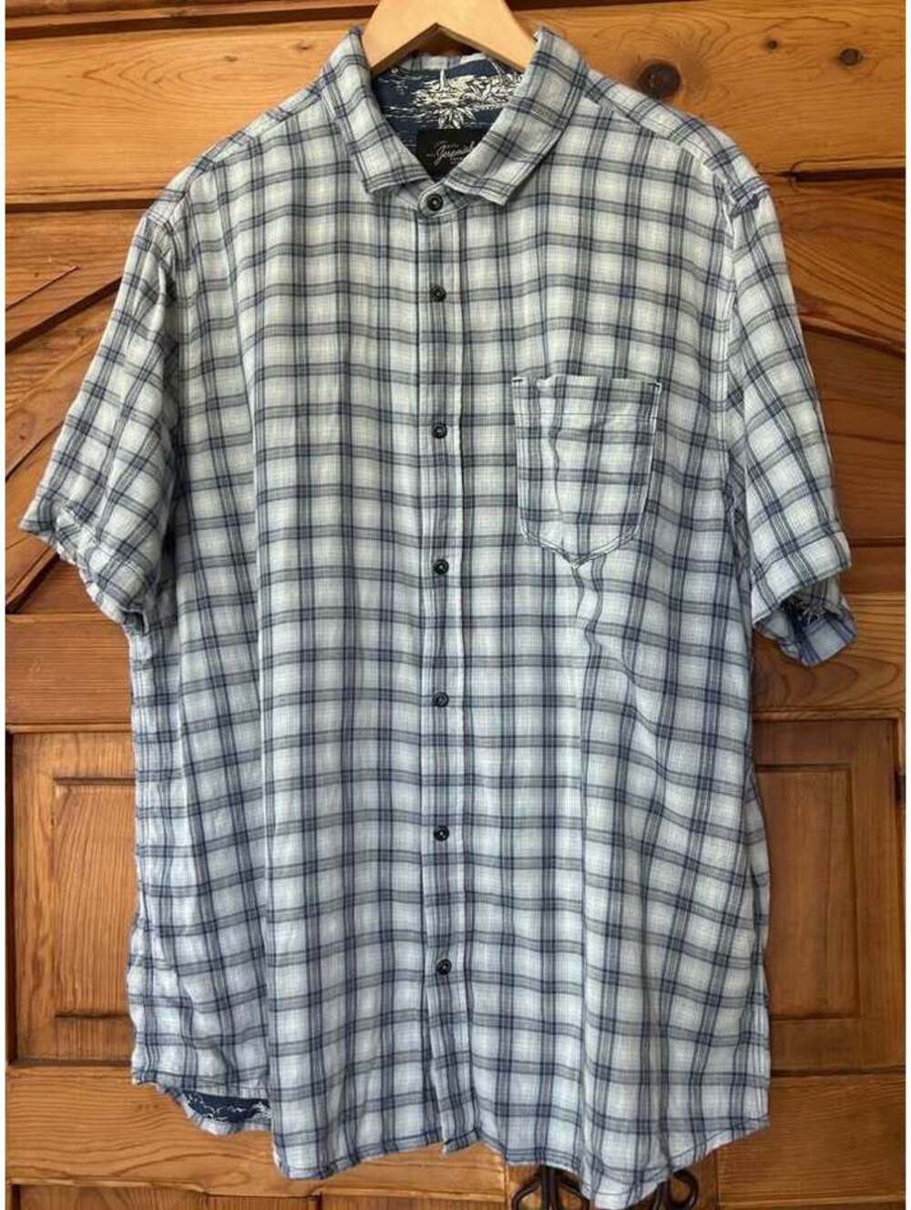Jeremiah Short Sleeve Plaid Shirt XL